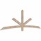 Ekena Millwork Alberta Smooth Timber Gable Bracket, Douglas Fir, 96"W x 32"H x 1 1/2"D x 3 1/2"F, 8/12 Pitch GBW096X32X0204ALB00SDF - alternate 3